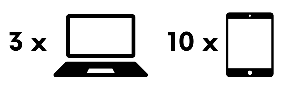 ikony tabletu i laptopa