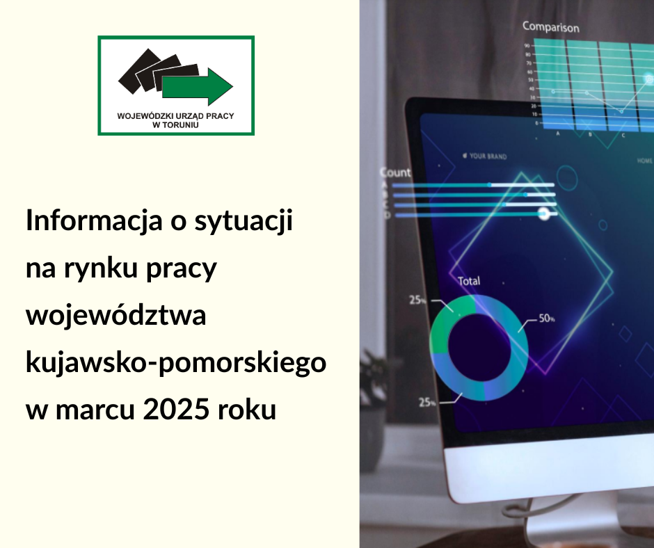 Zdjęcie artykułu Informacje o kujawsko-pomorskim rynku pracy na tle Polski - marzec 2025 roku