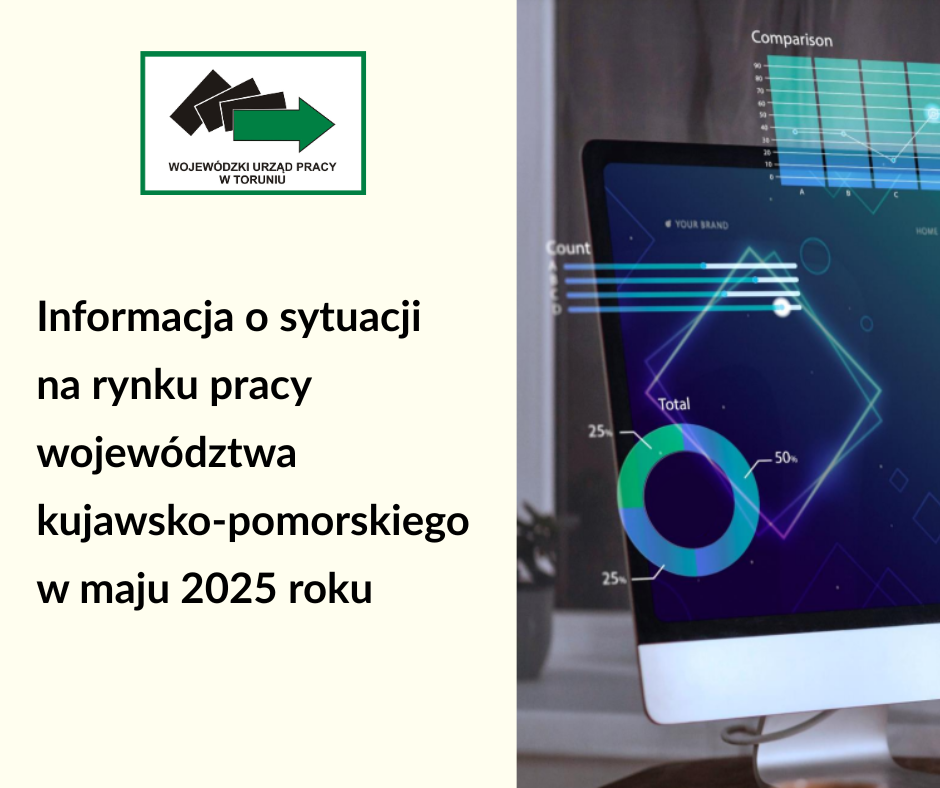 Zdjęcie artykułu Informacje o kujawsko-pomorskim rynku pracy na tle Polski - maj 2025 roku
