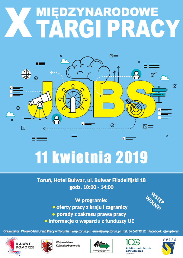 Plakat - X Międzynarodowe Targi Pracy
