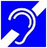 obrazek symbol ucho - niepełnosprawni