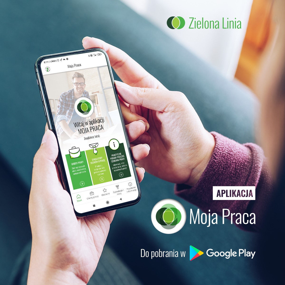 Obrazek dla: Nowa aplikacja mobilna ułatwiająca znalezienie pracy: MojaPraca!