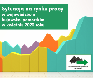 Obrazek dla: Najnowsze informacje o kujawsko-pomorskim rynku pracy na tle Polski - kwiecień 2023 r.