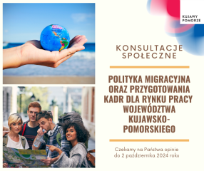 Zdjęcie artykułu Rozpoczynamy konsultacje społeczne polityki migracyjnej województwa kujawsko-pomorskiego!